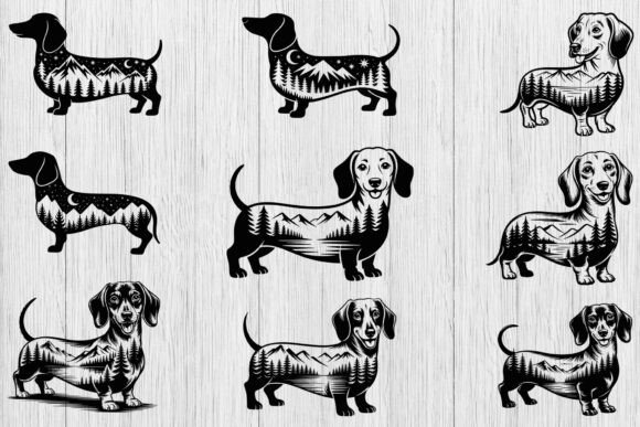 Download Dachshund Nature Scene SVG Bundle, Dog - Premium Bundle
